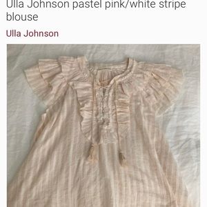 Beautiful pink and white ulla Johnson top